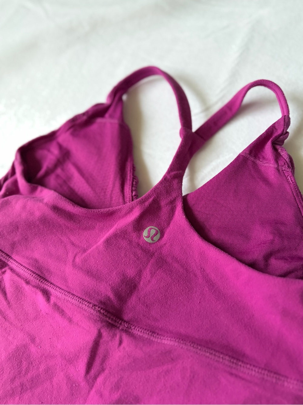 Lululemon Pure Balance Tank Top Magenta Size 4 - Picture 3 of 5